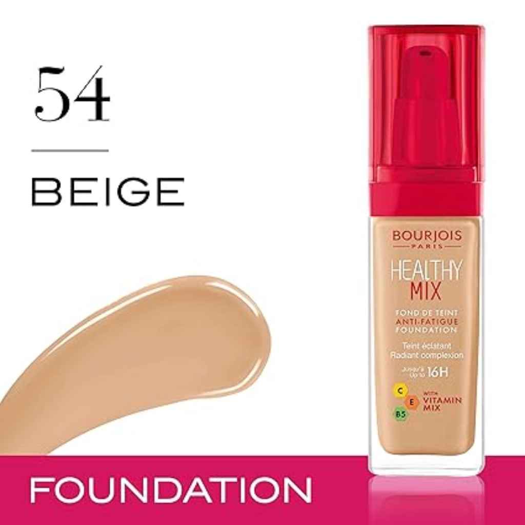 Bourjois, Healthy Mix Clean Foundation 54 Beige, Long-lasting foundation with natural finish