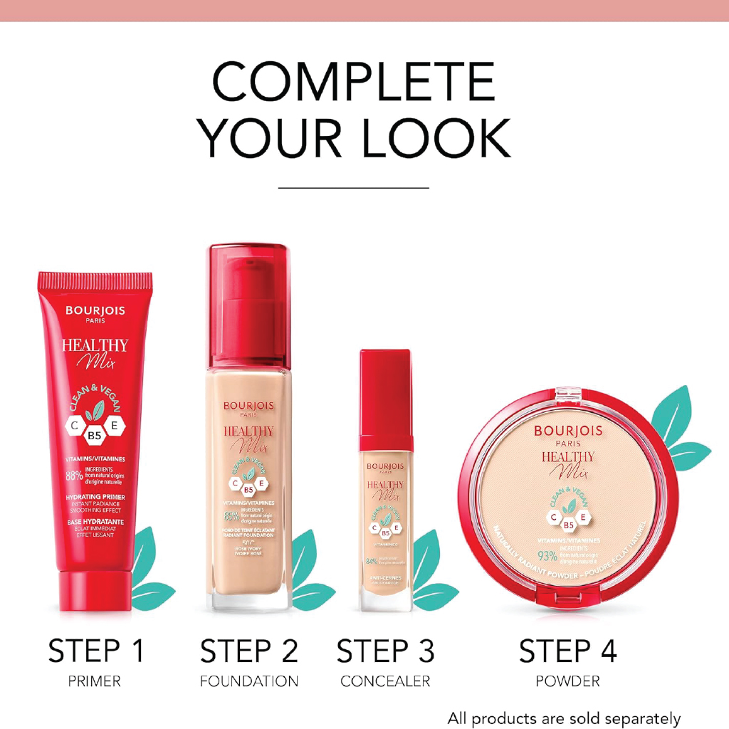 Bourjois, Healthy Mix Clean Foundation 55 Deep Beige, Lightweight foundation with natural coverage