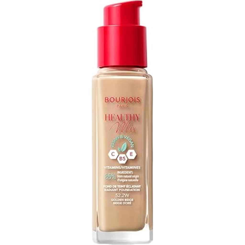 Bourjois, Healthy Mix Clean Foundation 52.2 Golden Beige, Hydrating foundation with radiant coverage