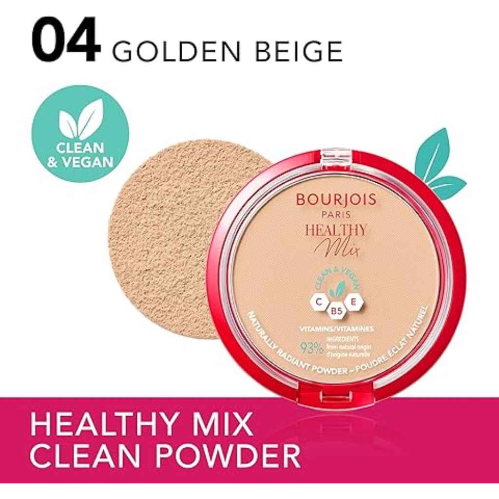 Bourjois Healthy Mix Clean Powder- 04 Golden Beige