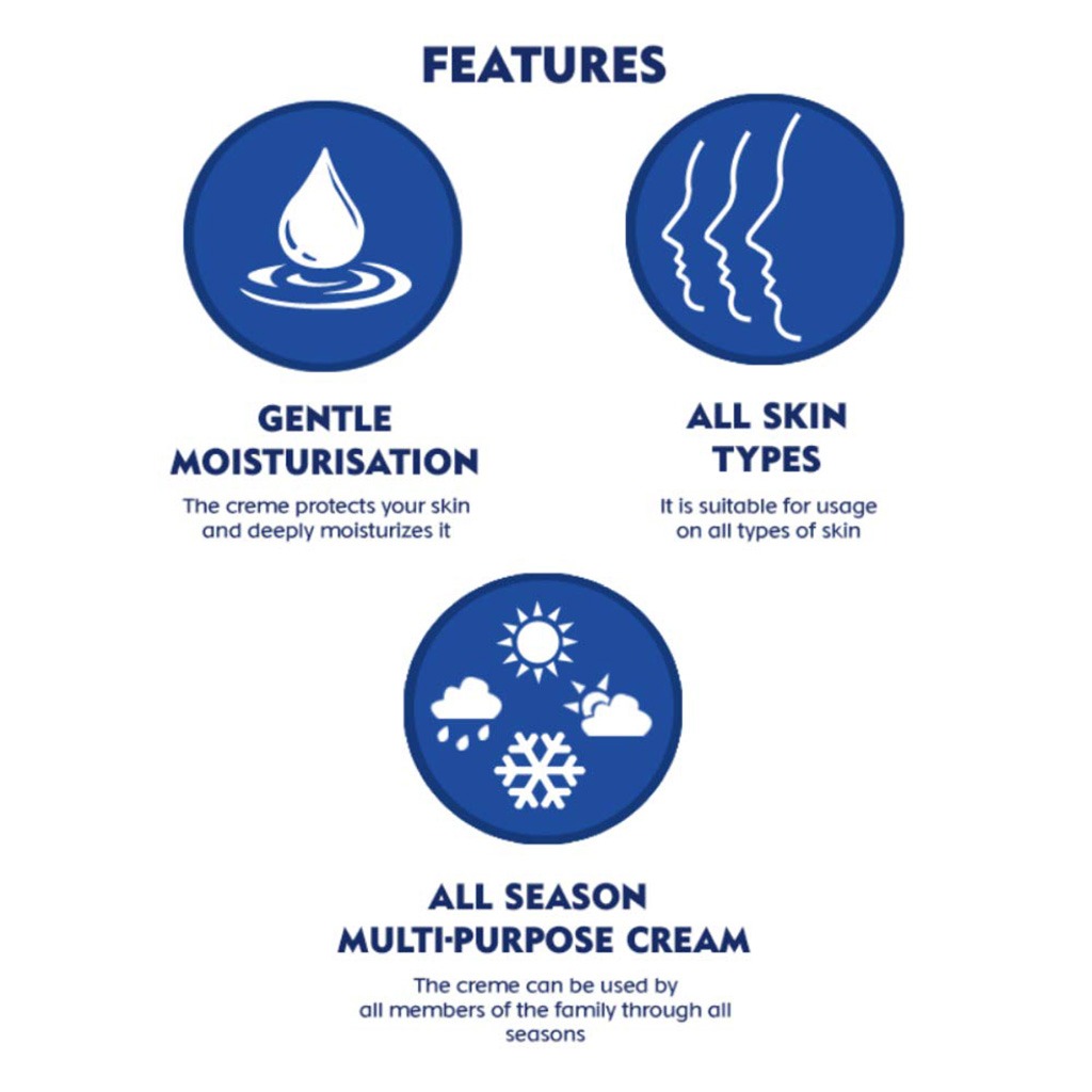 Nivea, Moisturizing Cream, Intensive skin hydration for dry and rough skin, 400ml
