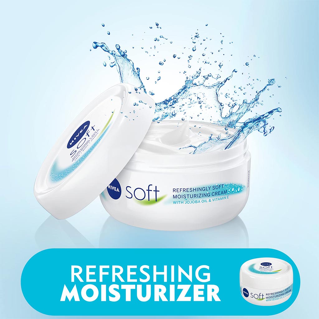 Nivea, Soft Moisturizing Cream, Hydrating cream for soft and smooth skin, 100ml