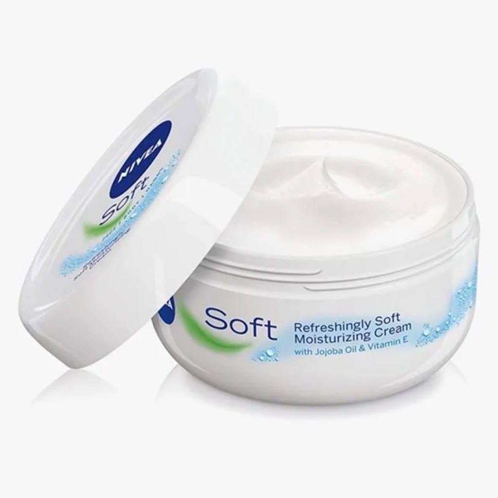 Nivea, Soft Cream, Lightweight moisturizing cream for all skin types, 300ml