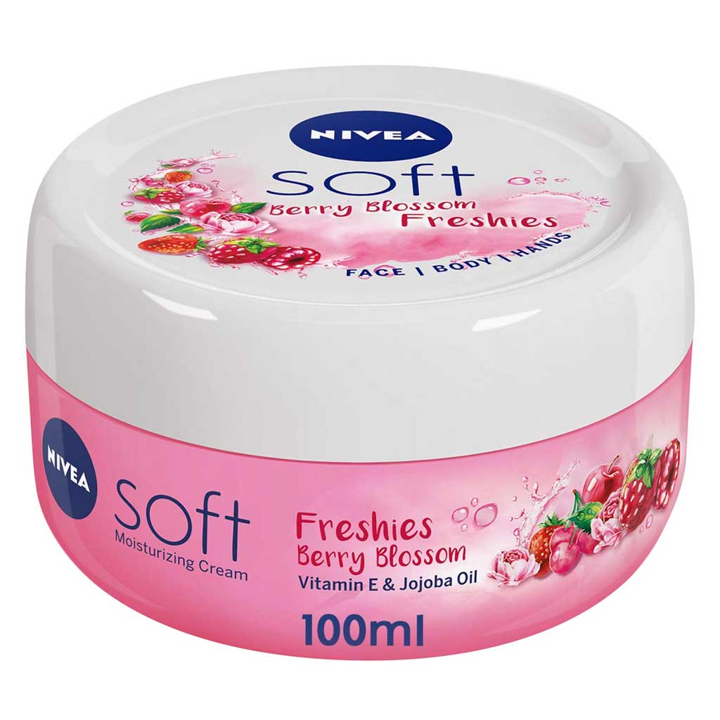 Nivea Refreshing Berry Blossom Soft Moisturising Cream, 100 Ml