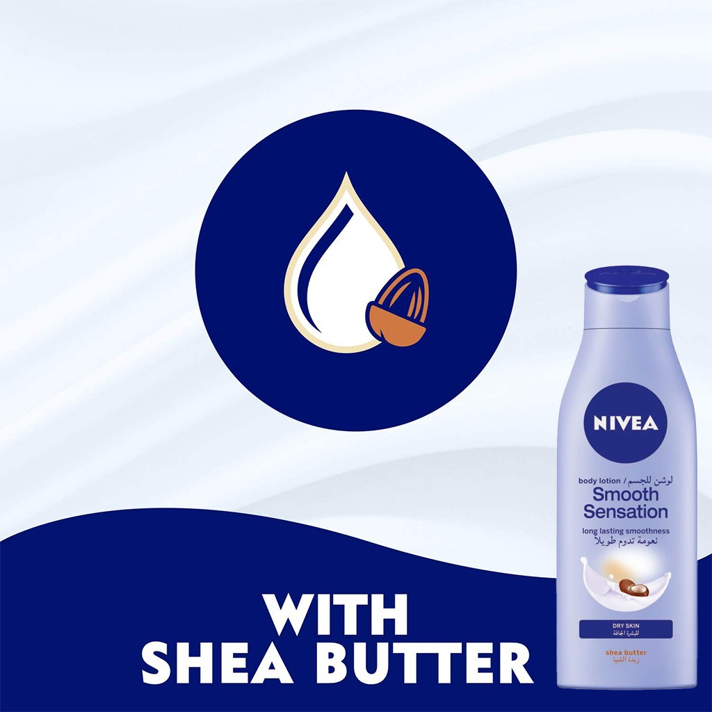 Nivea, Smooth Sensation Body Lotion, Nourishing body lotion for smooth skin, 250ml