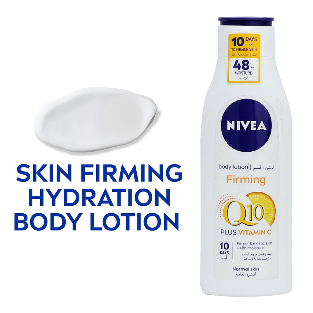 Nivea, Firming Q10 Energy Plus Body Lotion, Firming and energizing body lotion, 250ml