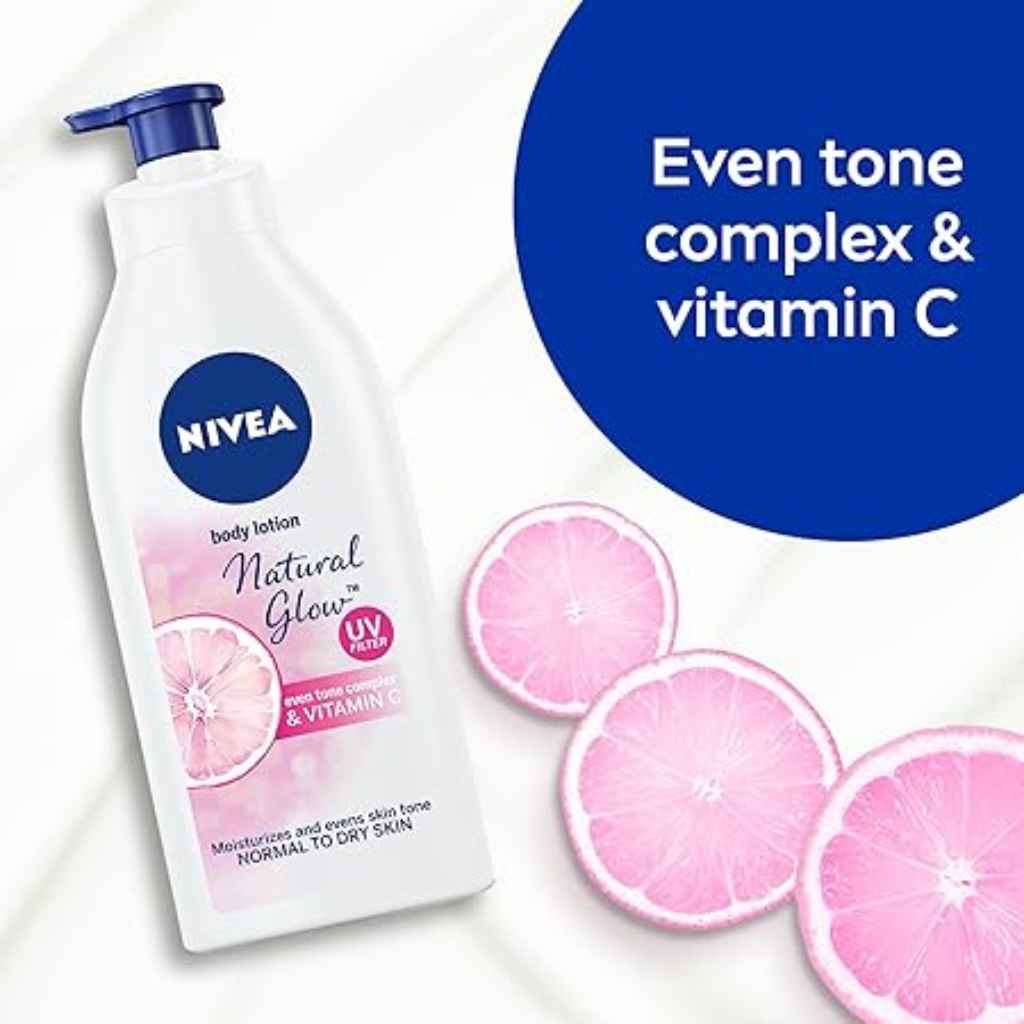 Nivea, Natural Fairness Body Lotion, Brightening and nourishing body lotion, 625ml