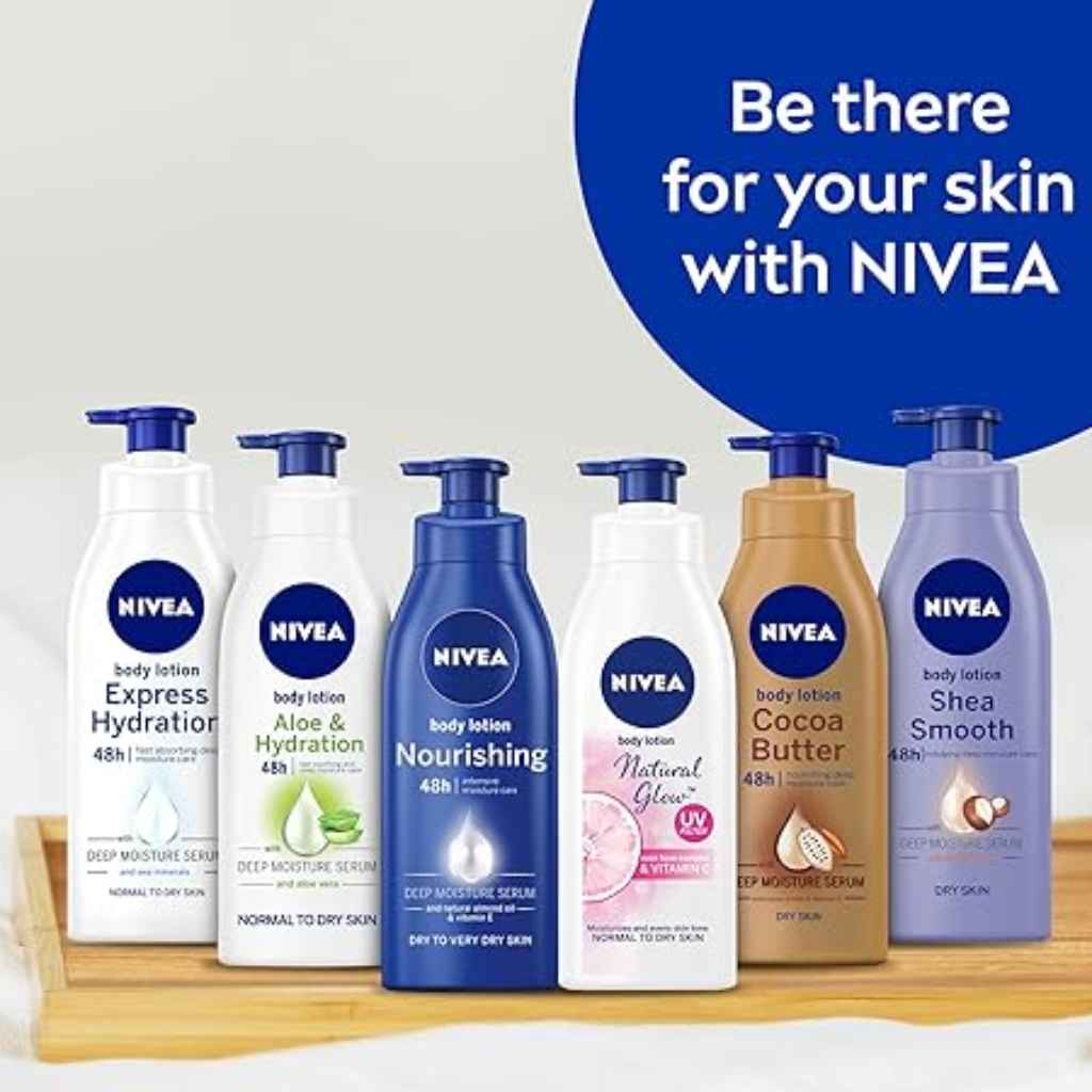 Nivea, Natural Fairness Body Lotion, Brightening and nourishing body lotion, 625ml