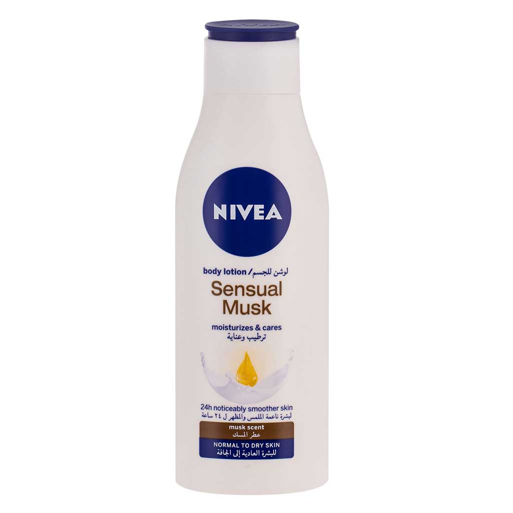 Nivea, Sensual Musk Body Lotion, Moisturizing body lotion with sensual musk fragrance, 250ml