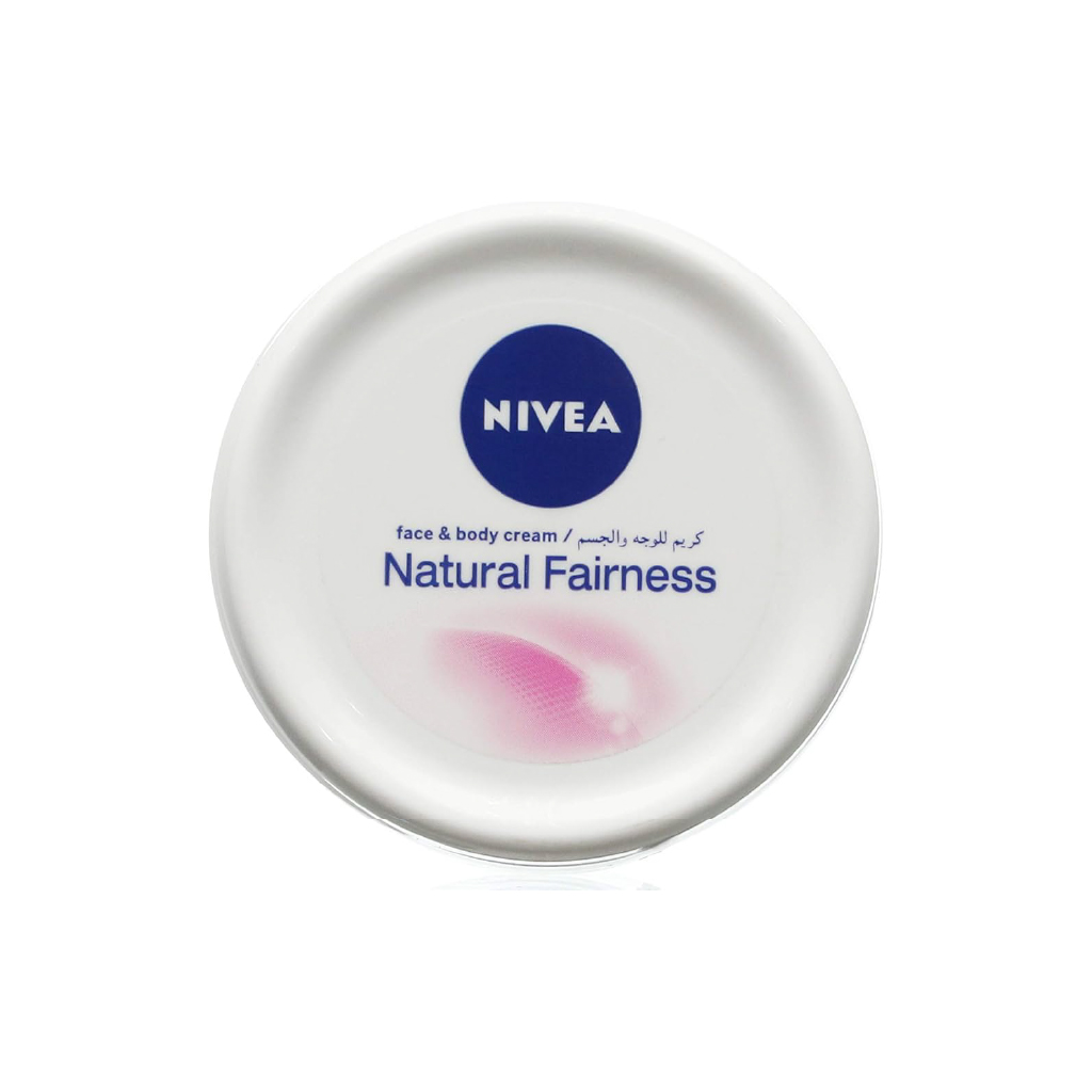 Nivea, Natural Fairness Body Cream, Brightening cream for even skin tone, 100 ml