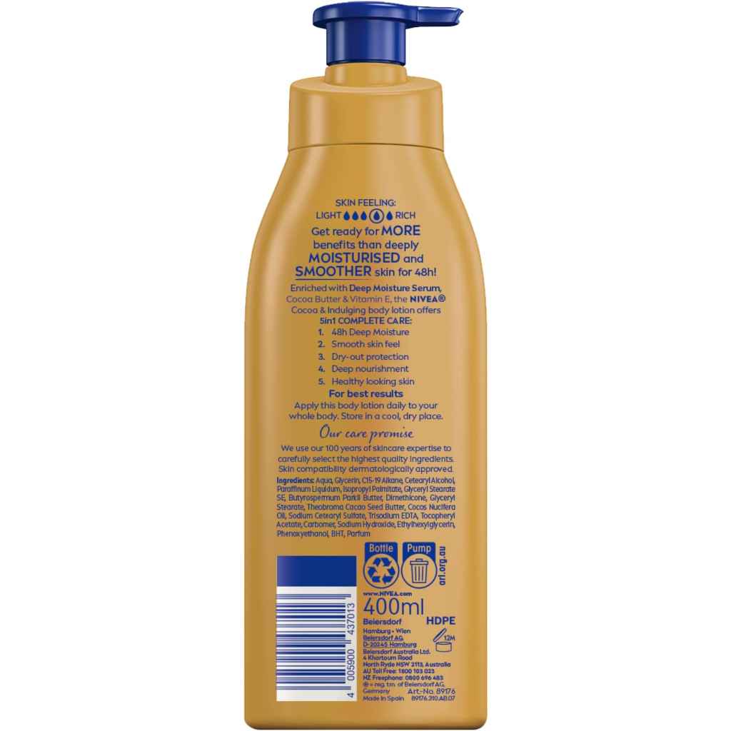 Nivea Body Cocoa Lotion 400Ml