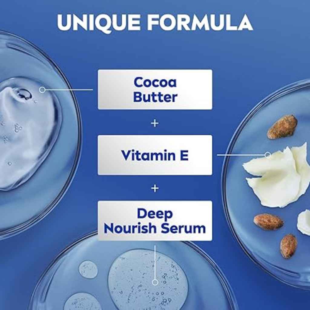 Nivea, Body Cocoa Lotion with Pump, Deep moisturizing body lotion with cocoa butter, 625ml