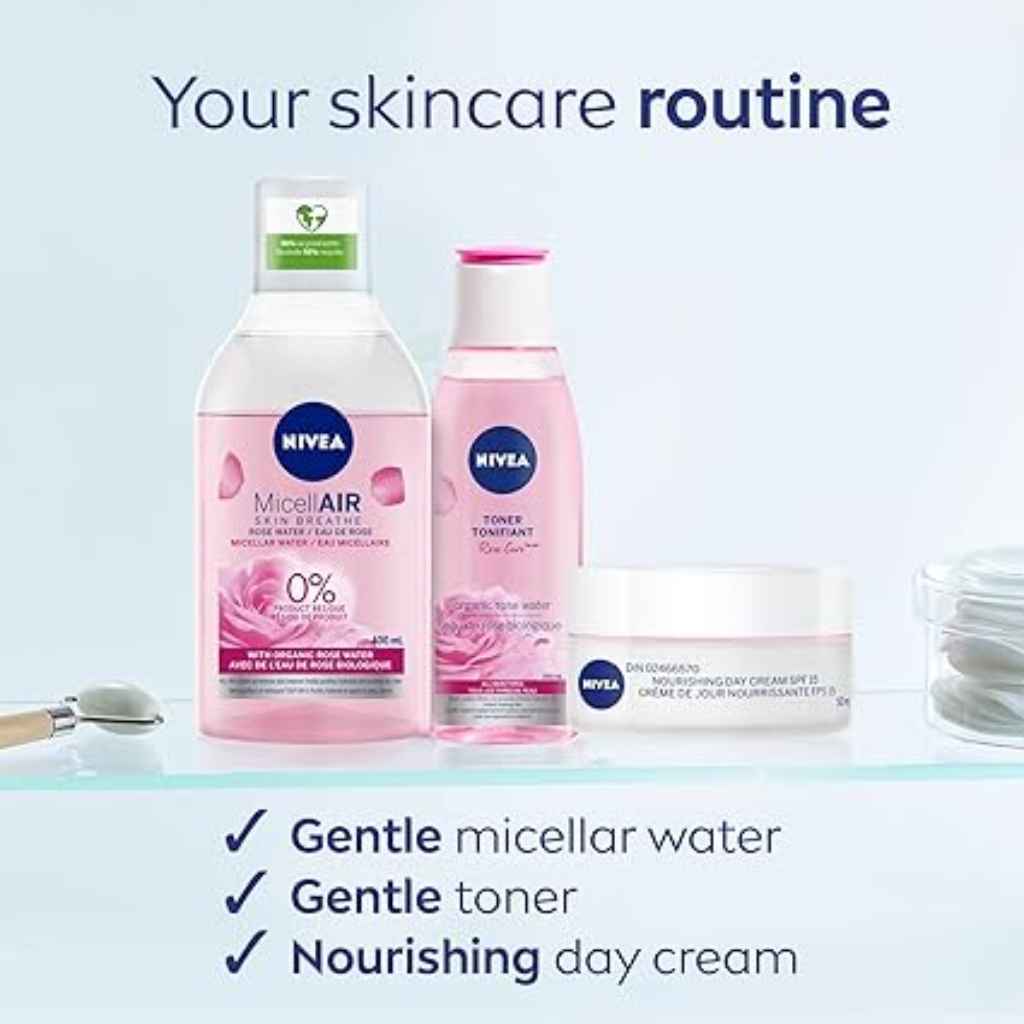 Nivea, Double Effect Eye Make-Up Remover, Gentle remover for waterproof and regular makeup, 125ml