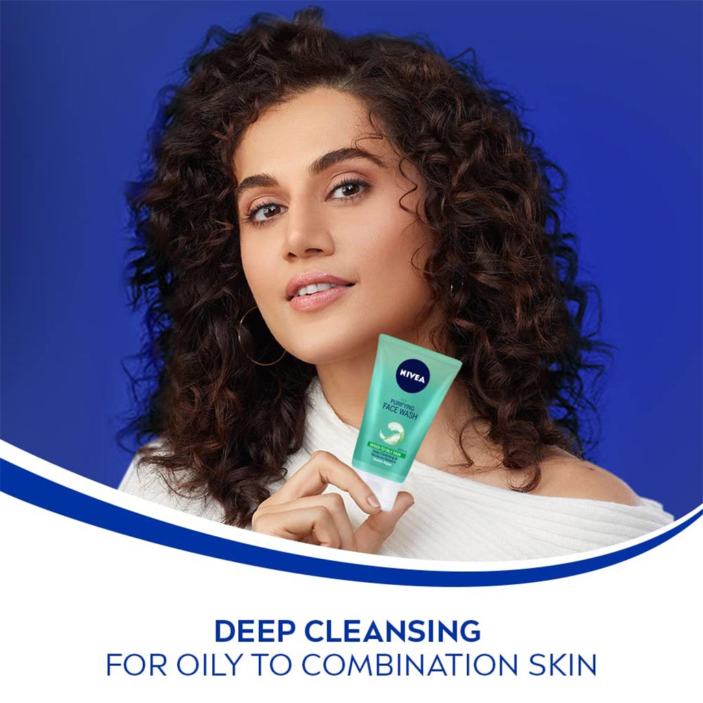 Nivea, Purifying Face Wash, Deep cleansing facial wash for all skin types, 150ml
