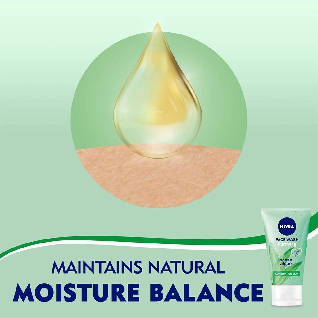 Nivea, Purifying Face Wash, Deep cleansing facial wash for all skin types, 150ml