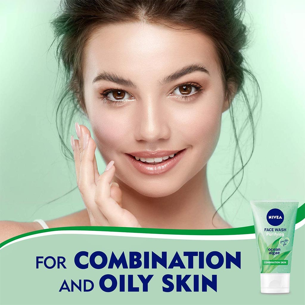 Nivea, Purifying Face Wash, Deep cleansing facial wash for all skin types, 150ml