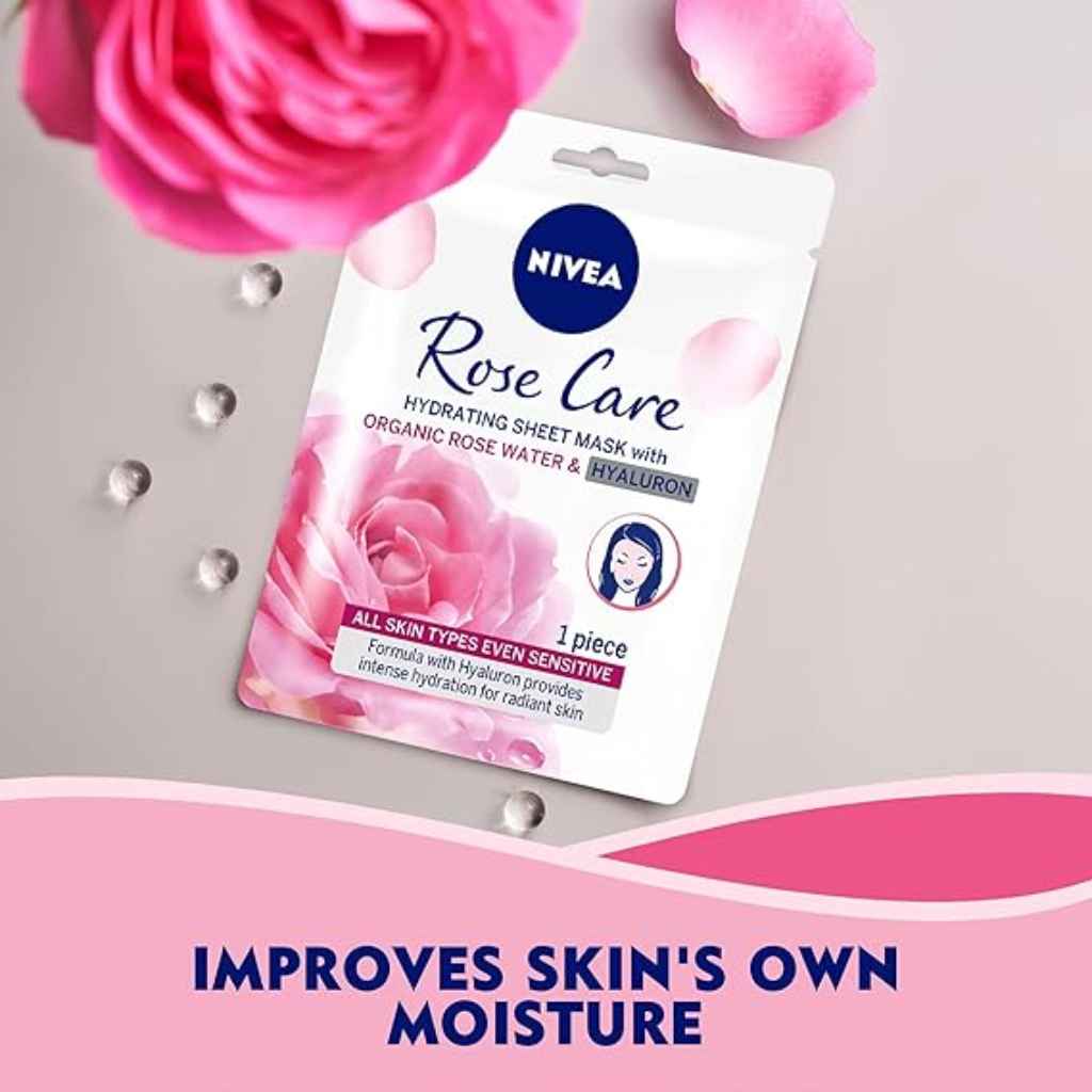 Nivea Rose Water Sheet Mask - 1 count