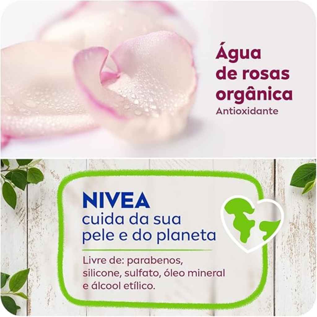 نيفيا، رذاذ ماء ورد مرطب للوجه لبشرة منتعشة، رذاذ ماء الورد للوجه