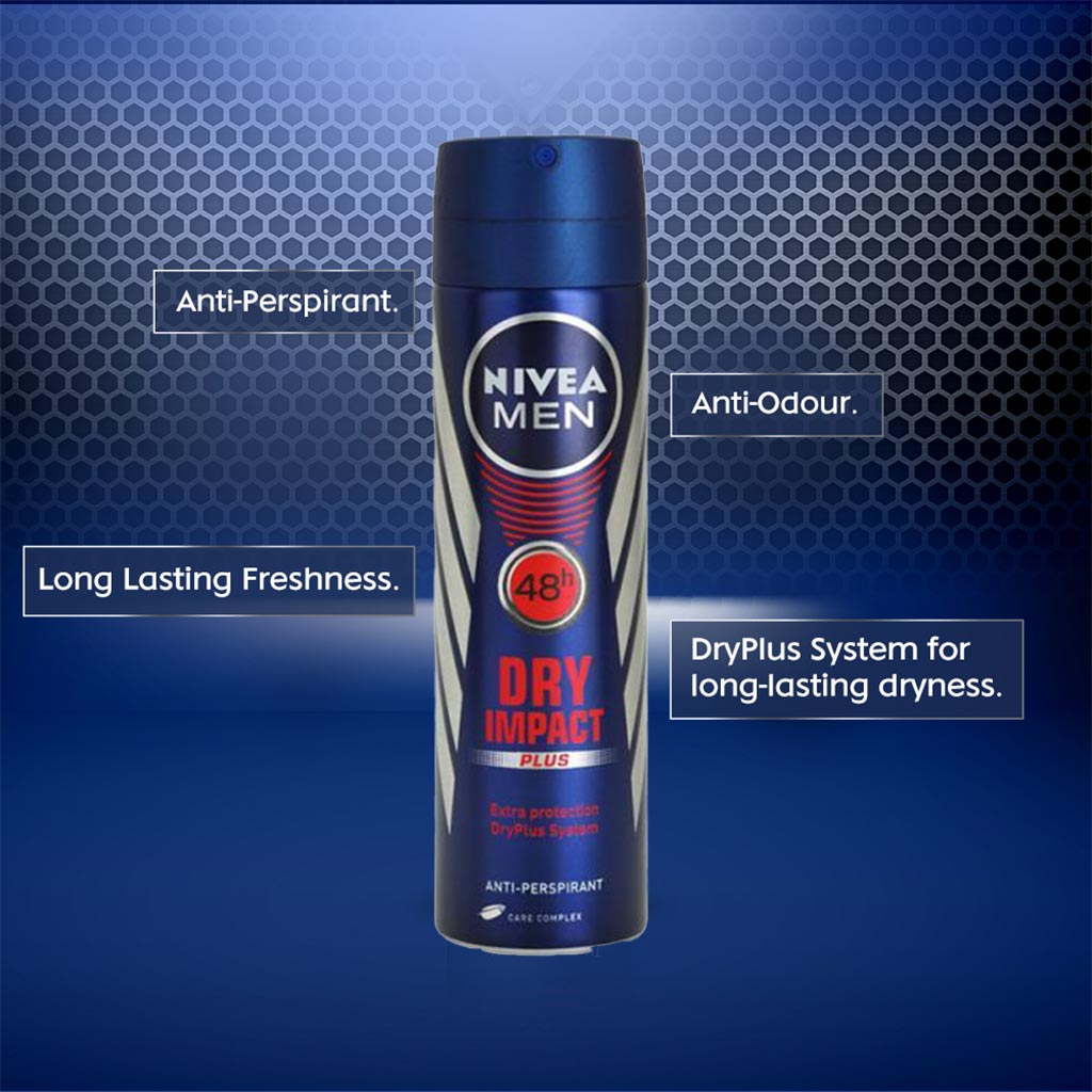 Nivea Men Dry Impact Plus Deodorant 150ml
