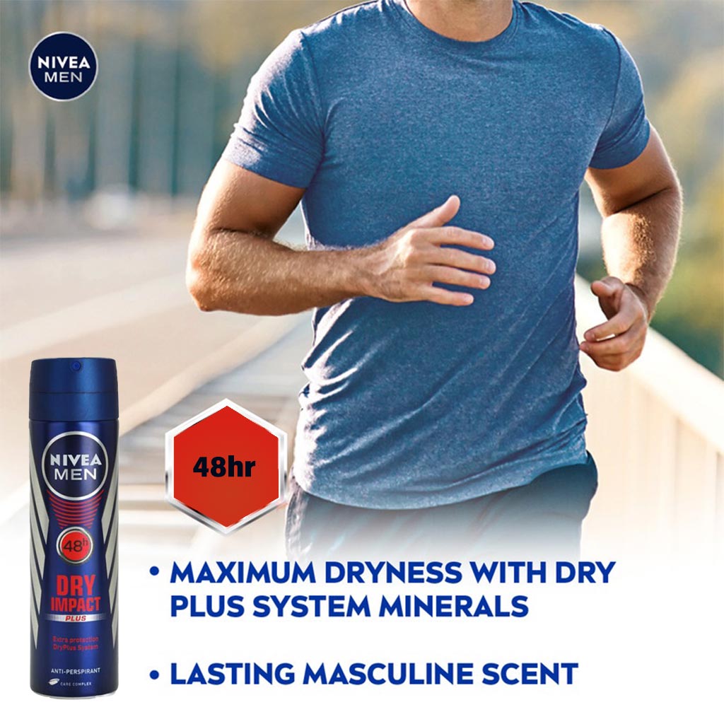 Nivea Men Dry Impact Plus Deodorant 150ml
