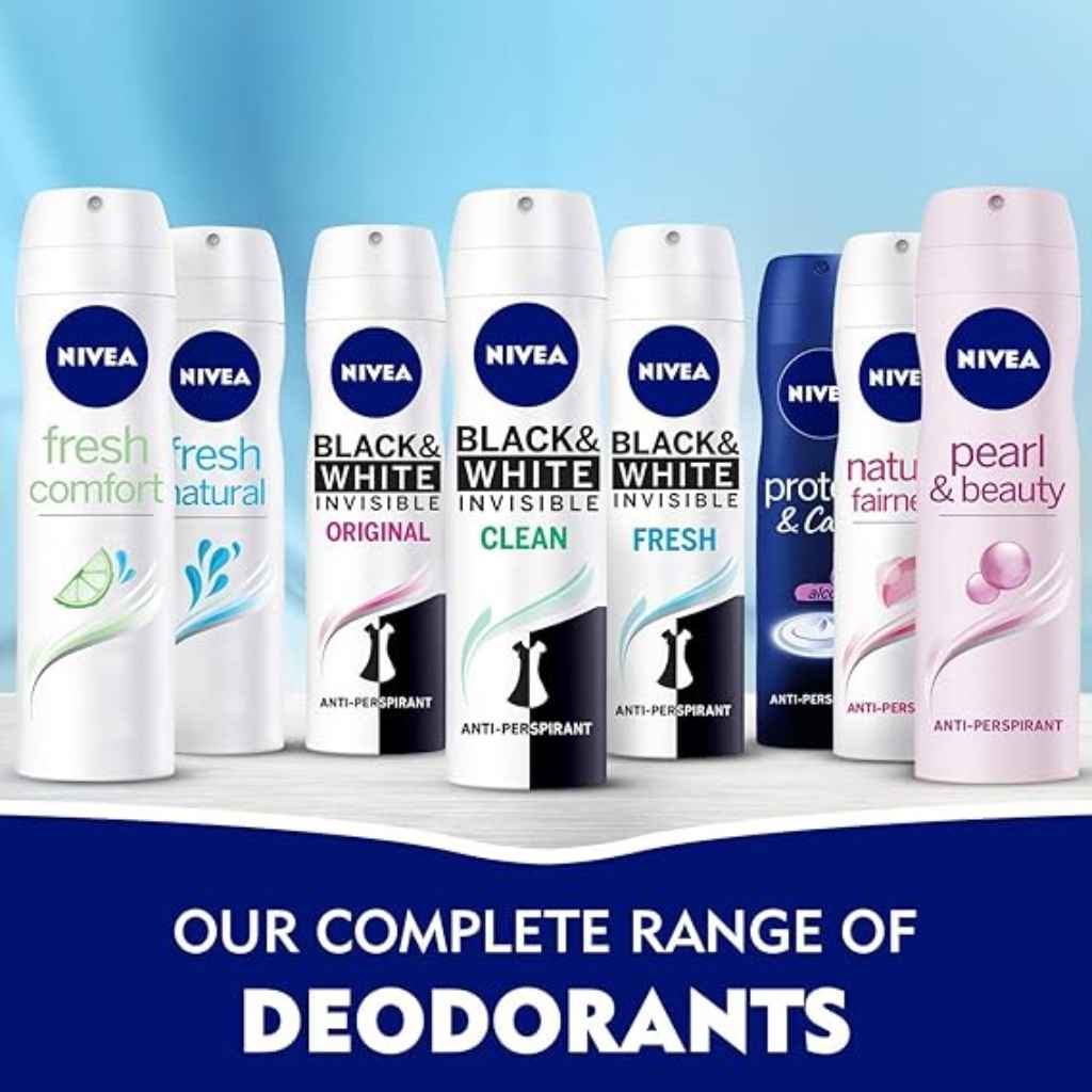 Nivea, Fresh Spray Women, Refreshing body spray with light fragrance, 200ml