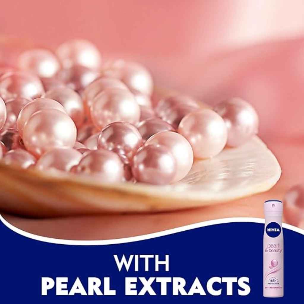 Nivea, Pearl & Beauty Spray for Women, Whitening and deodorant body spray, 200ml