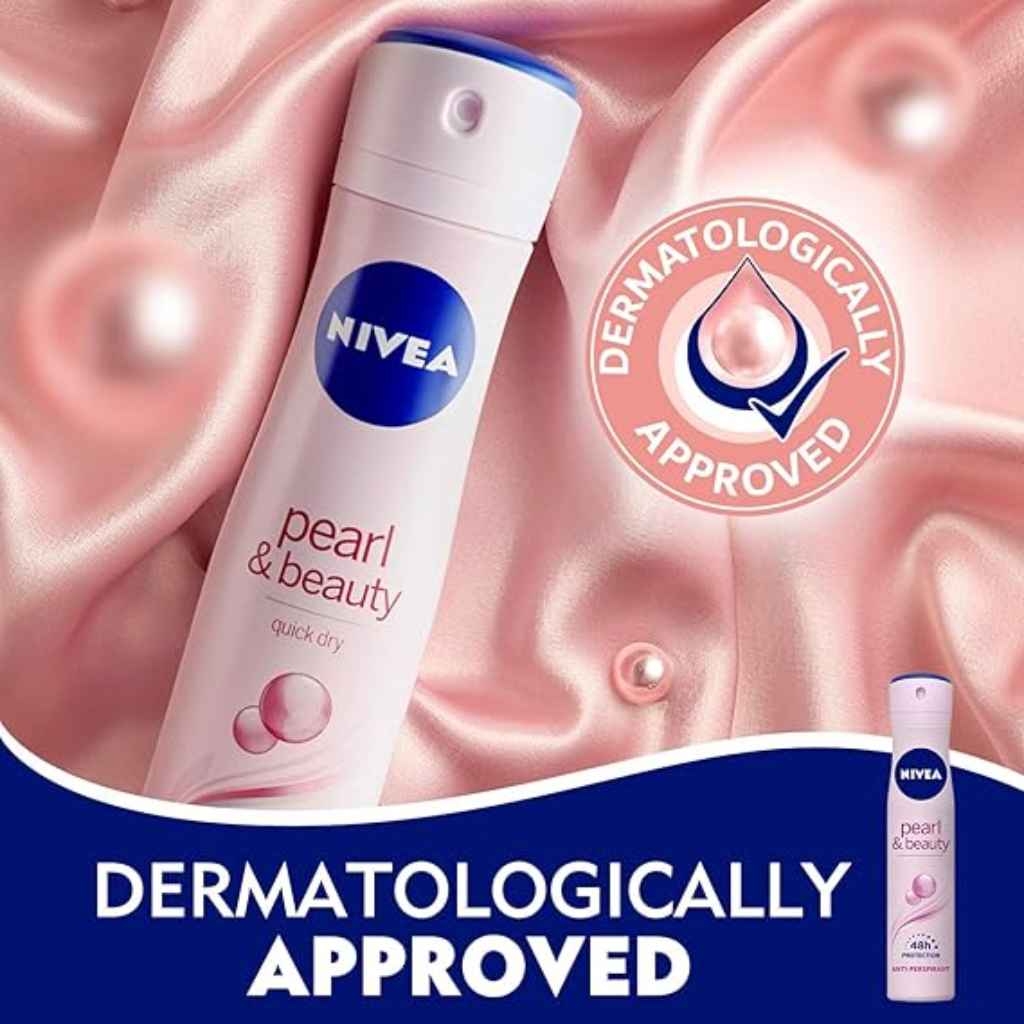 Nivea, Pearl & Beauty Spray for Women, Whitening and deodorant body spray, 200ml