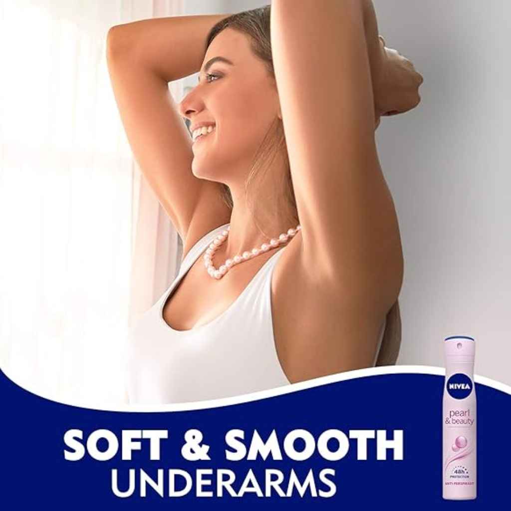 Nivea, Pearl & Beauty Spray for Women, Whitening and deodorant body spray, 200ml