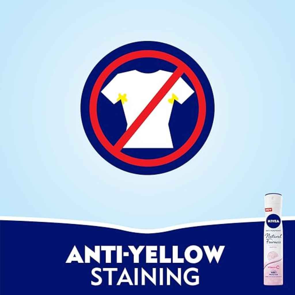 Nivea, Natural Fairness Spray for Women, Brightening and refreshing body spray, 200ml