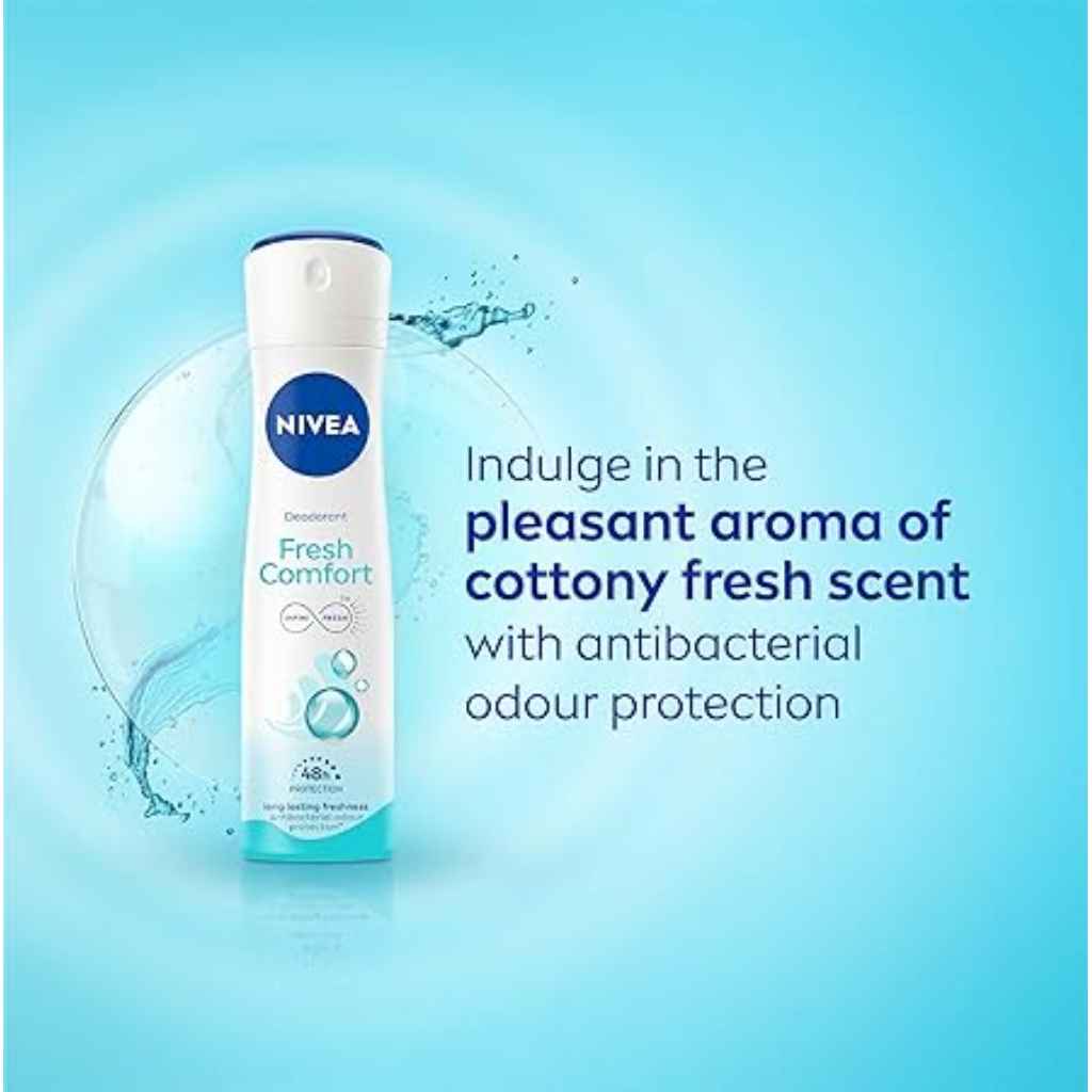 Nivea, Deo Family Spy Fresh Comfort, Long-lasting fresh deodorant spray, 150 ml