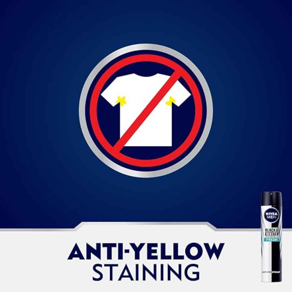 Nivea Deo Spray Male Black & White Fresh 200ml