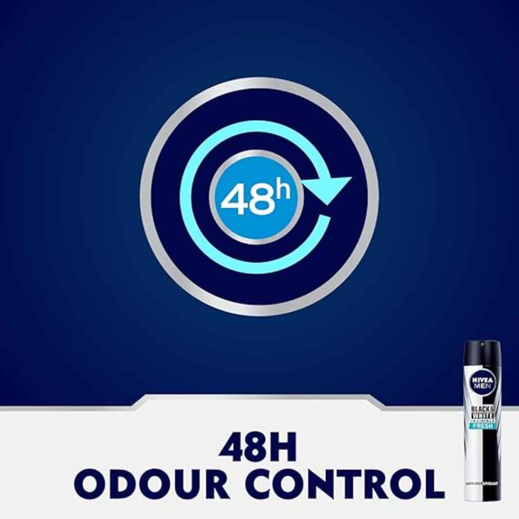 Nivea Deo Spray Male Black & White Fresh 200ml