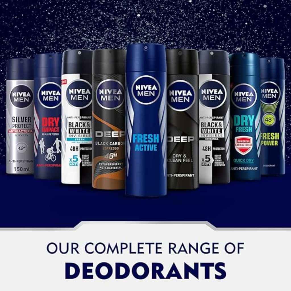 Nivea Deo Spray Male Black & White Fresh 200ml