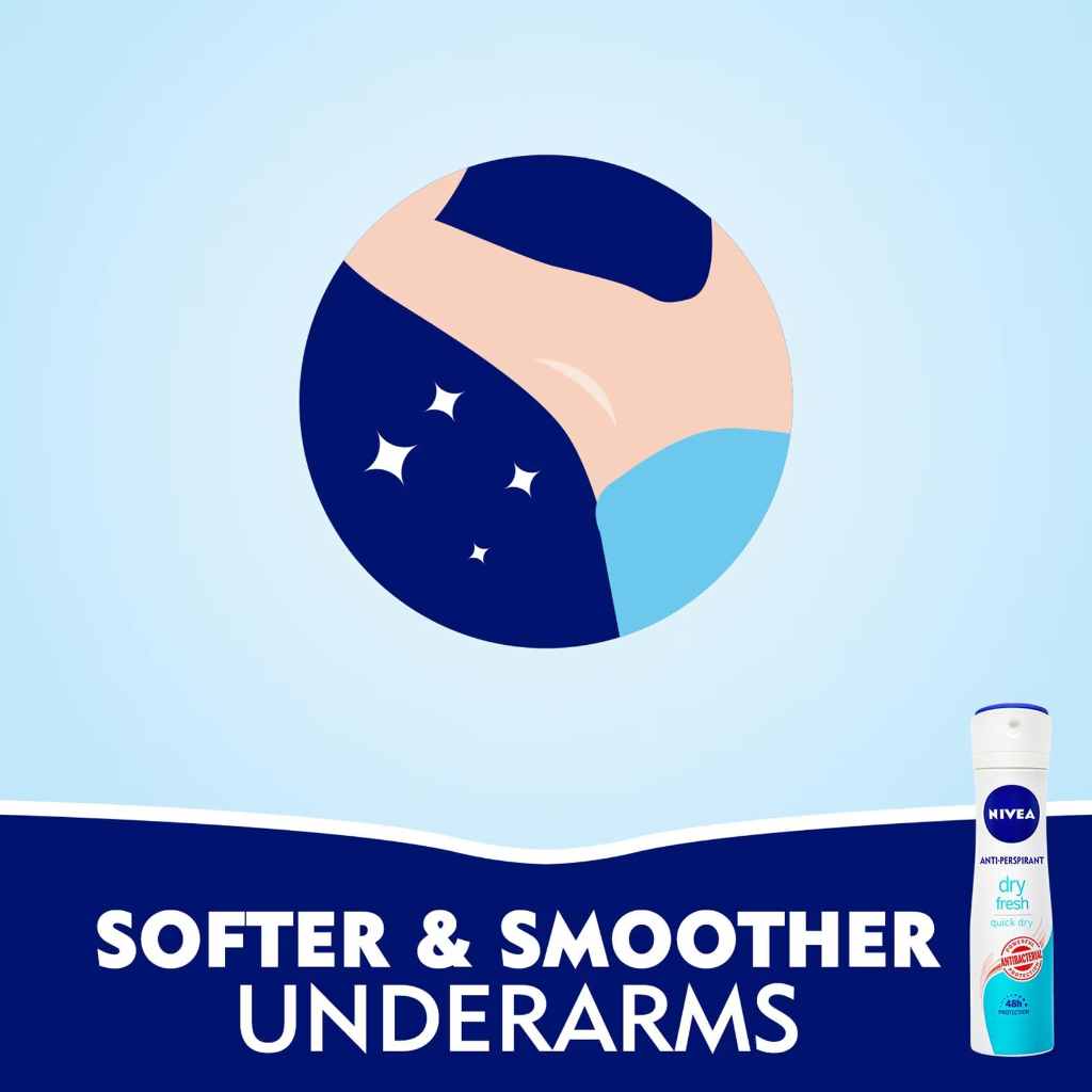 Nivea, Antiperspirant Spray Dry Fresh, Women's long-lasting deodorant spray, 150ml
