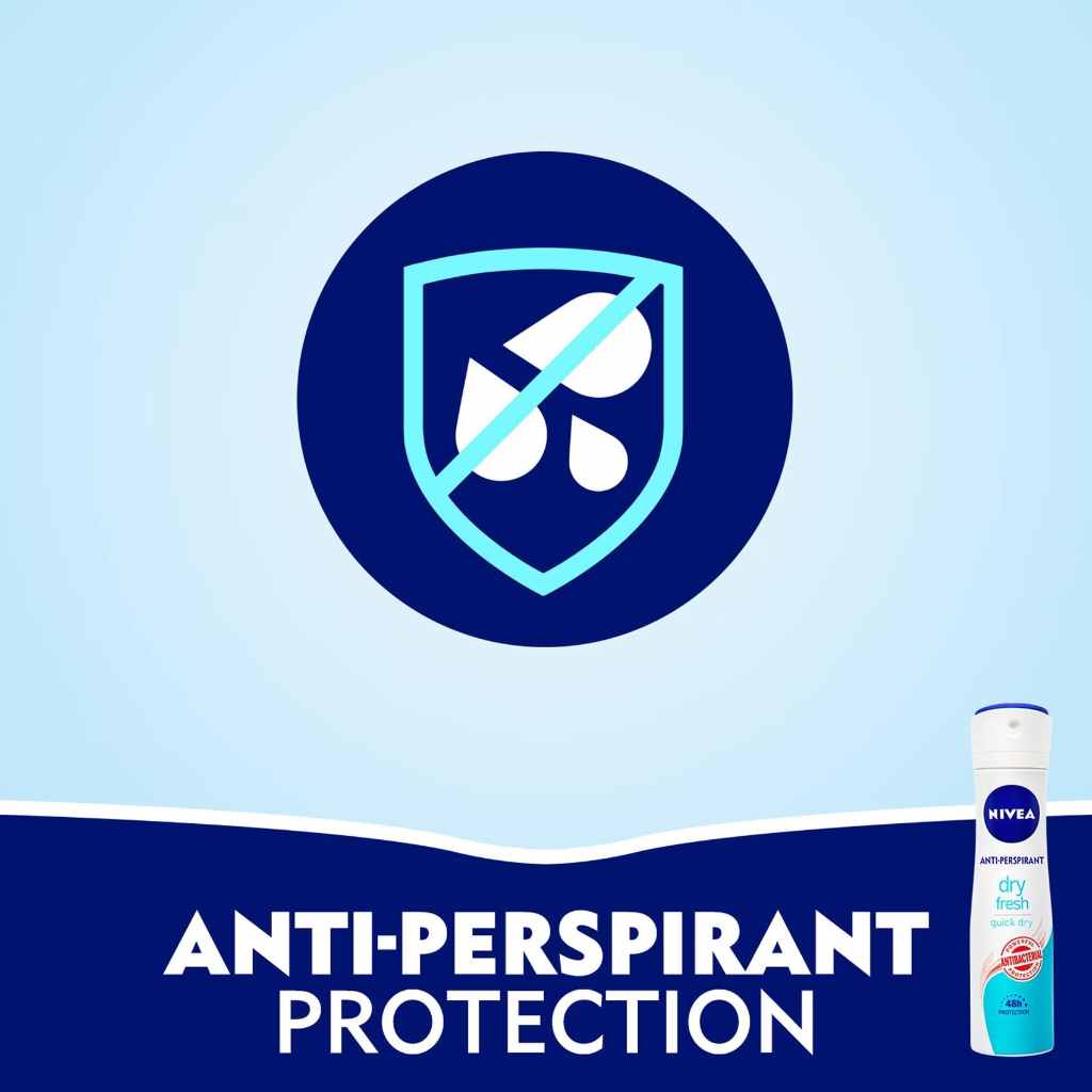 Nivea, Antiperspirant Spray Dry Fresh, Women's long-lasting deodorant spray, 150ml
