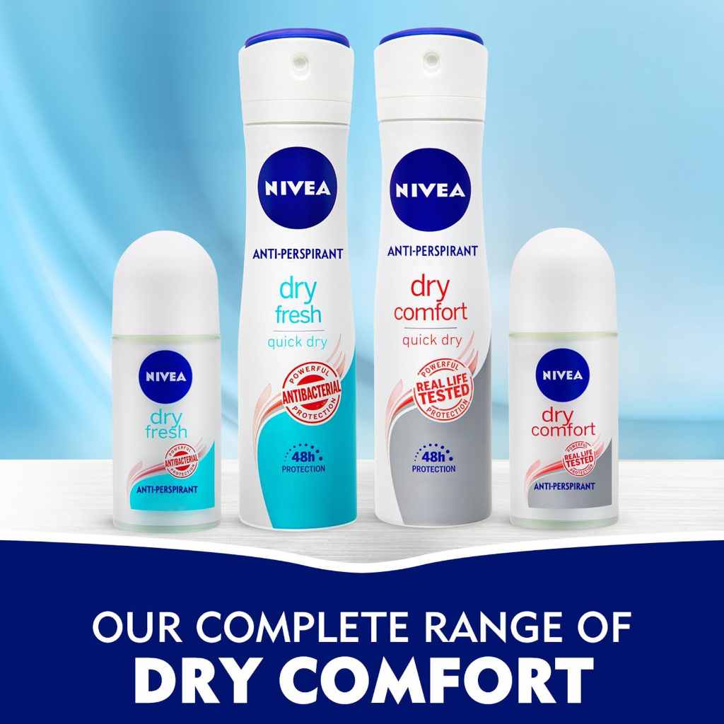 Nivea, Antiperspirant Spray Dry Fresh, Women's long-lasting deodorant spray, 150ml
