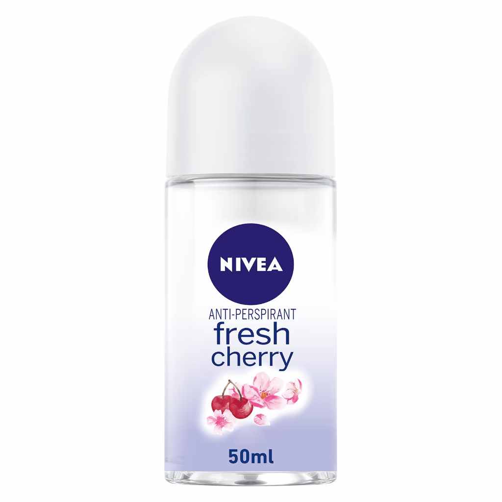 Nivea, Antiperspirant Deo Roll-On Fresh Cherry, Fruity fresh deodorant for women, 50ml