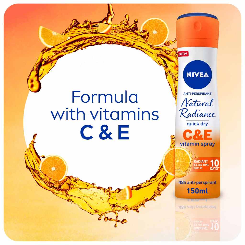 Nivea, Antiperspirant Spray Vitamin C & E, Protecting deodorant with vitamins for women, 150ml