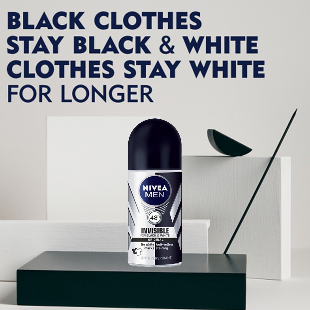 Nivea Men Invisible for Black & White Antiperspirant Roll-On