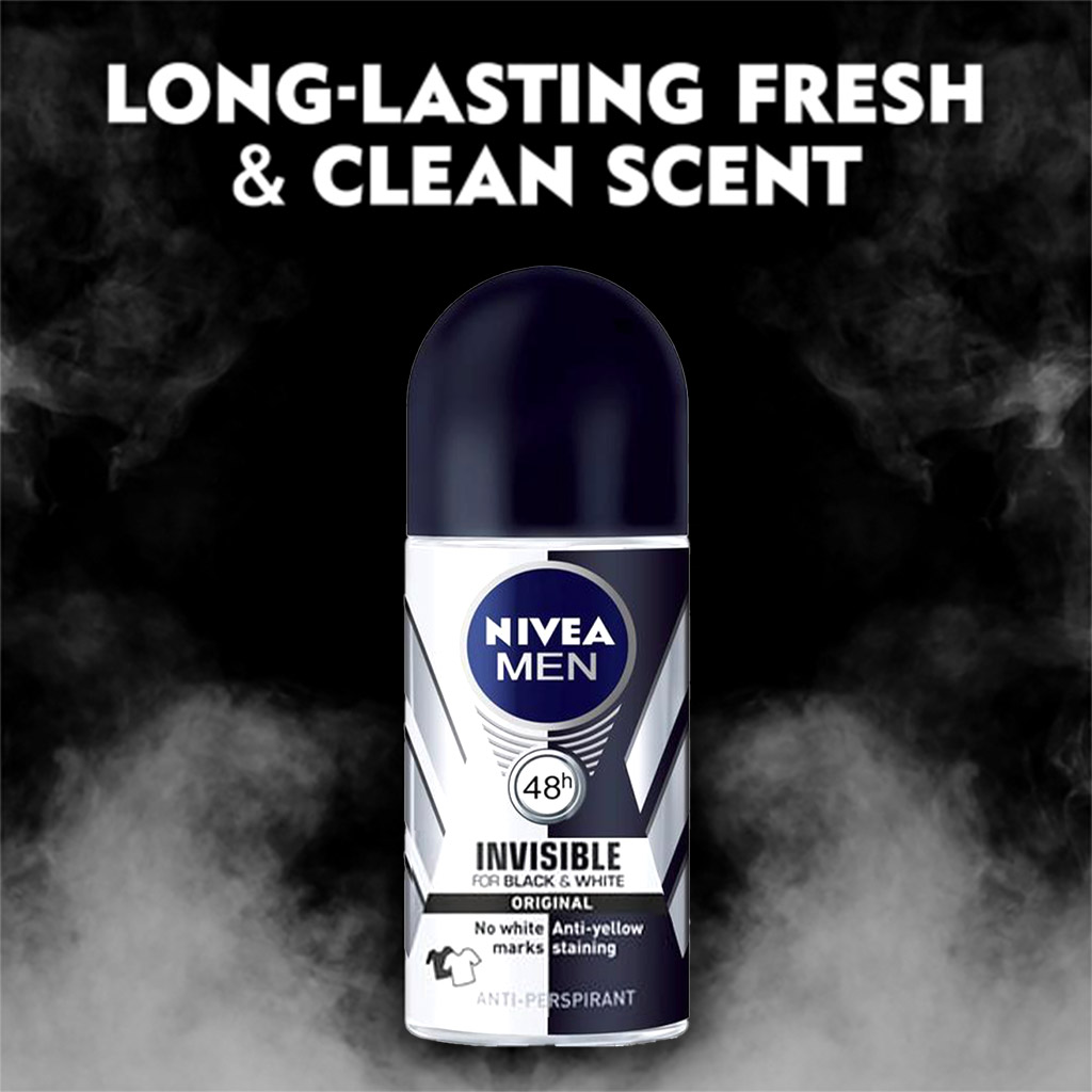 Nivea Men Invisible for Black & White Antiperspirant Roll-On