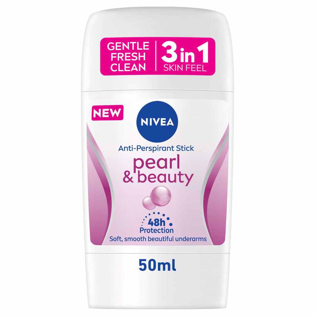 Nivea, Deo Stick Pearl & Beauty, Antiperspirant stick with pearl extract for women, 50ml