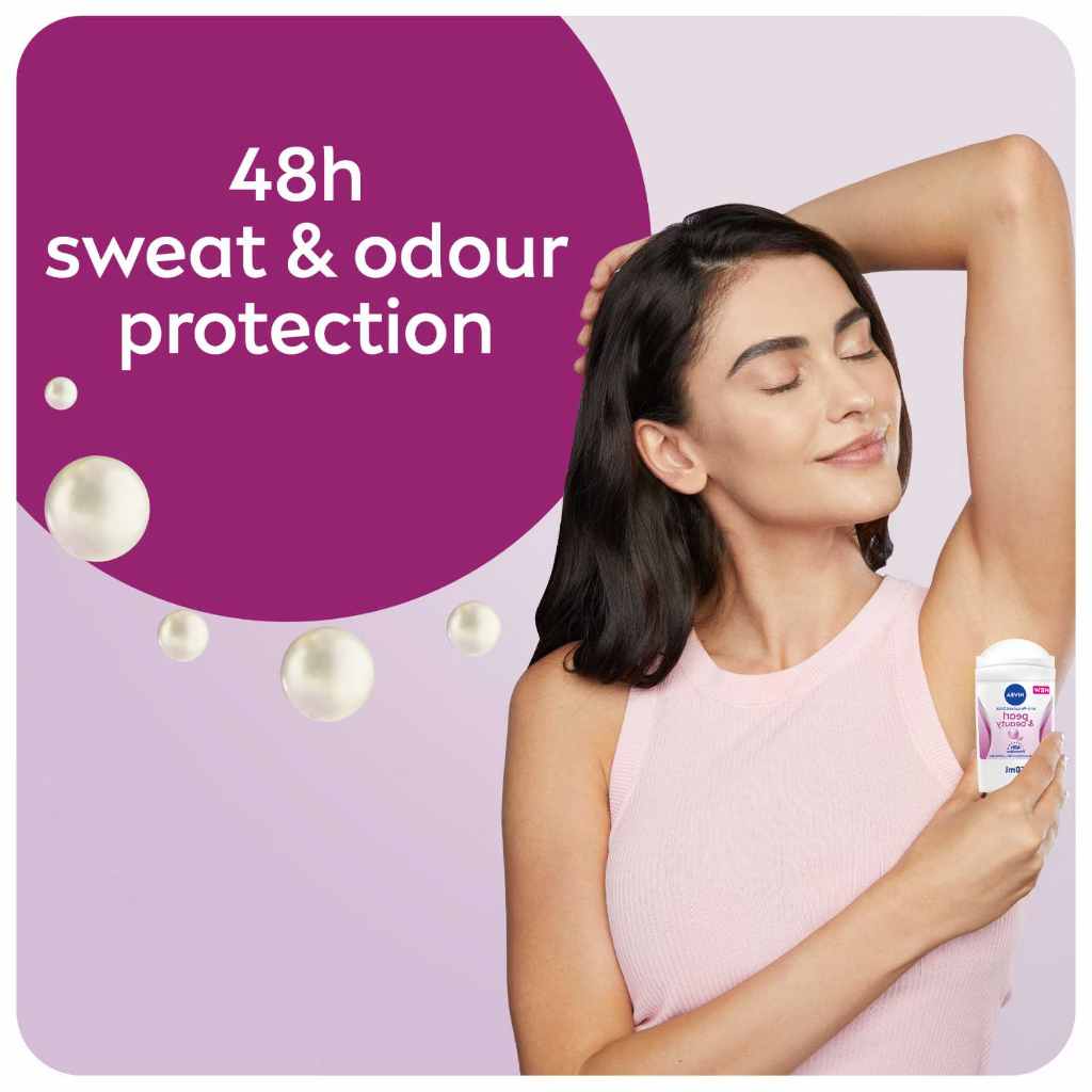 Nivea, Deo Stick Pearl & Beauty, Antiperspirant stick with pearl extract for women, 50ml