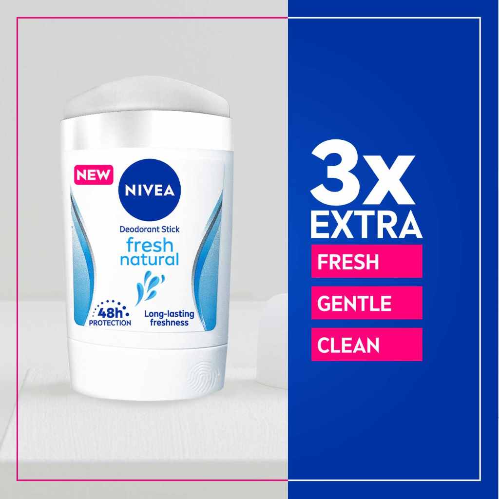 Nivea, Deo Stick Fresh Natural Female, Natural fresh scent deodorant stick for women, 50ml