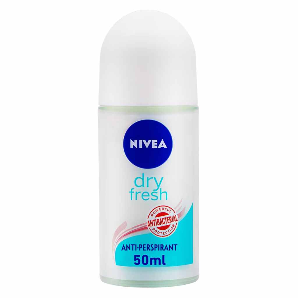 Nivea, Antiperspirant Roll-On Dry Fresh, Long-lasting freshness deodorant for women, 50ml