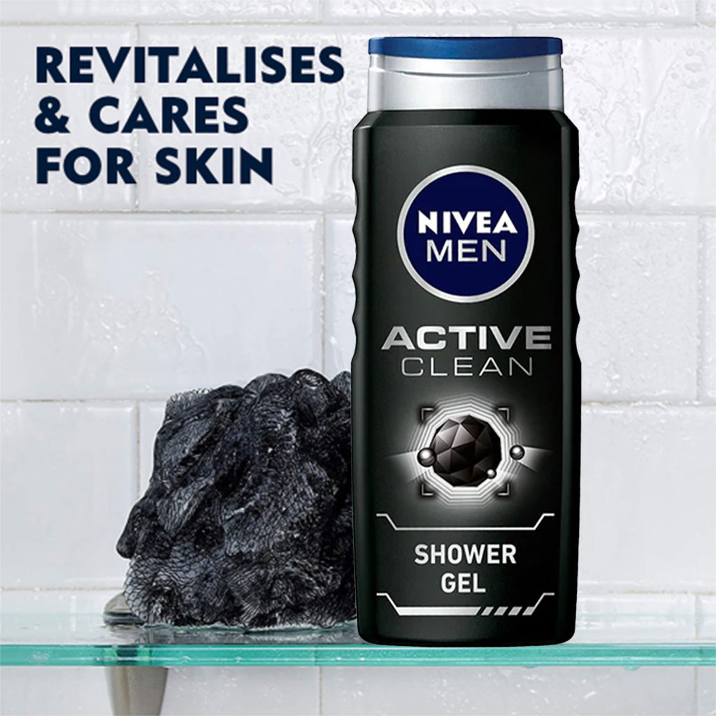 Nivea, BC Shr Active Clean, Deep cleansing shampoo for active hair care, 250ml