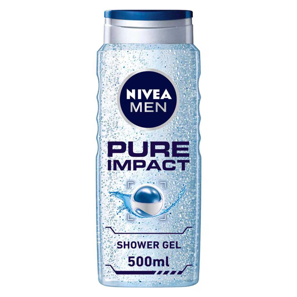 Nivea, Body Care Pure Impact, Energizing and refreshing body wash, 500 ml