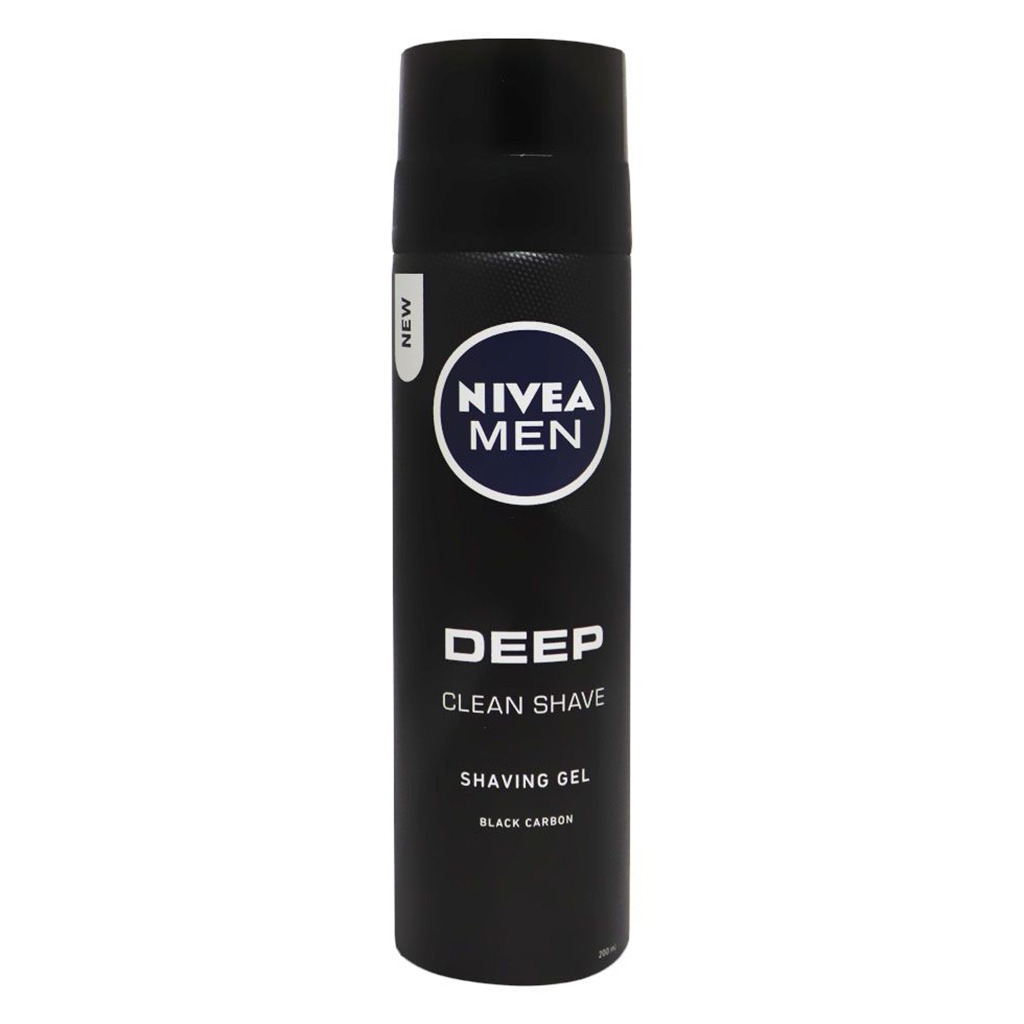 Nivea Men, Deep Clean Shaving Gel, Deep cleansing shaving gel for men, 200ml