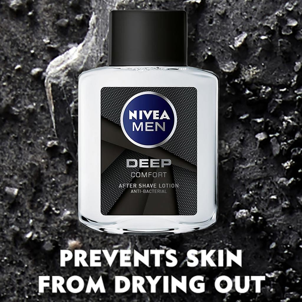 Nivea Men, Deep Comfort After Shave Lotion, Soothing after shave lotion for sensitive skin, 100 ml