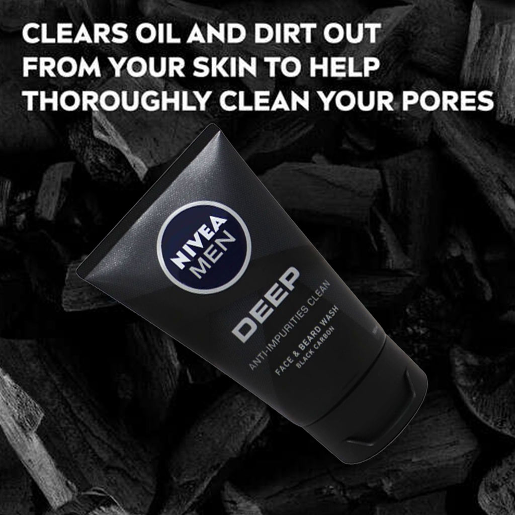Nivea Men Deep Face Wash 100 ml