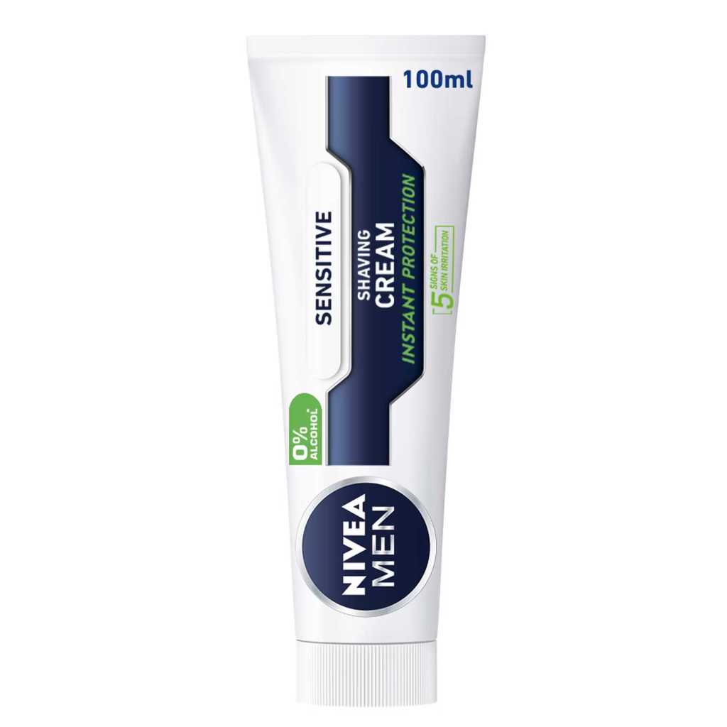 Nivea Men, Sensitive Skin Shaving Cream, Cream for gentle shaving on sensitive skin, 100ml